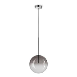 Пендел Ideal Lux Equinoxe SP01 D25 345376 - хромирано тяло и опушено стъкло