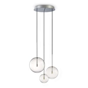 Пендел Ideal Lux Equinoxe SP03 339696 - хромирано тяло и прозрачно стъкло