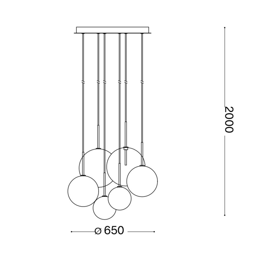 Схема с размери на Ideal Lux Equinoxe SP06 345413