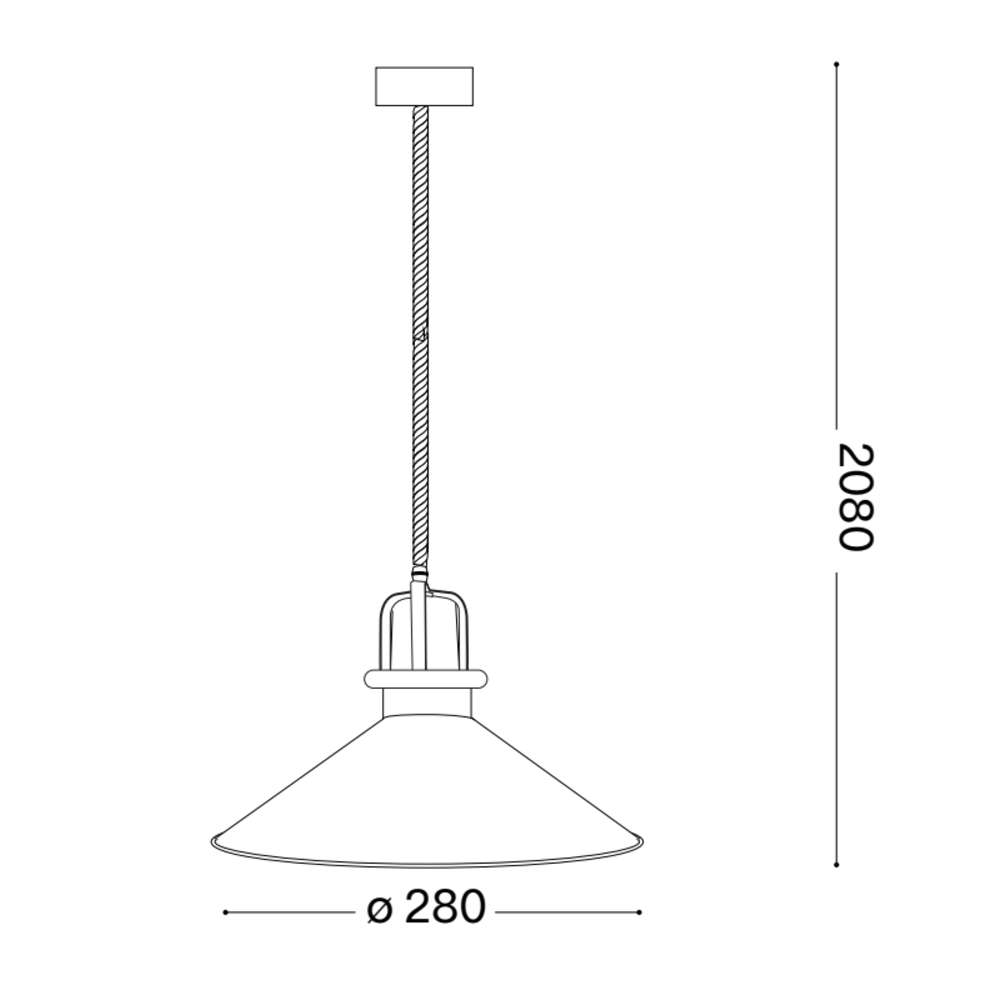 Схема с размери на пендел Ideal Lux Eris-3 SP1 249070