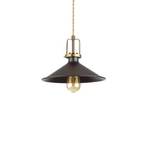Пендел Ideal Lux Eris-3 SP1 249070 - черен метален абажур със златист държач