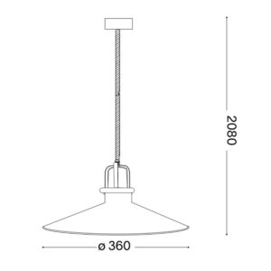 Схема с размери на пендел Ideal Lux Eris-4 SP1 238210