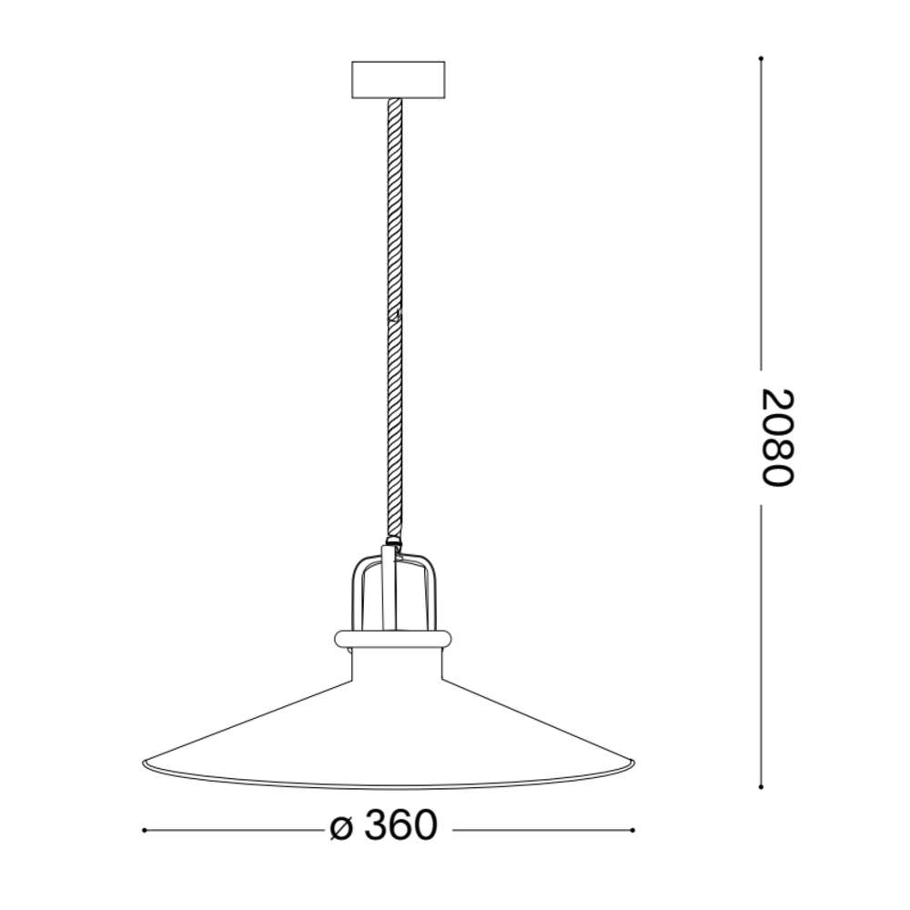 Схема с размери на пендел Ideal Lux Eris-4 SP1 238210