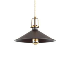 Пендел Ideal Lux Eris-4 SP1 249087 - черен метален абажур със златист държач