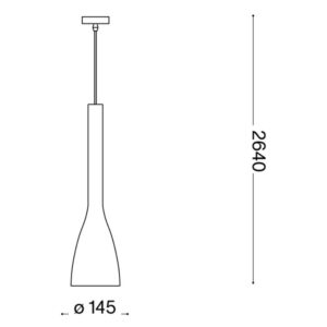 Flut SP1 Big 035680 - схема с размери в милиметри