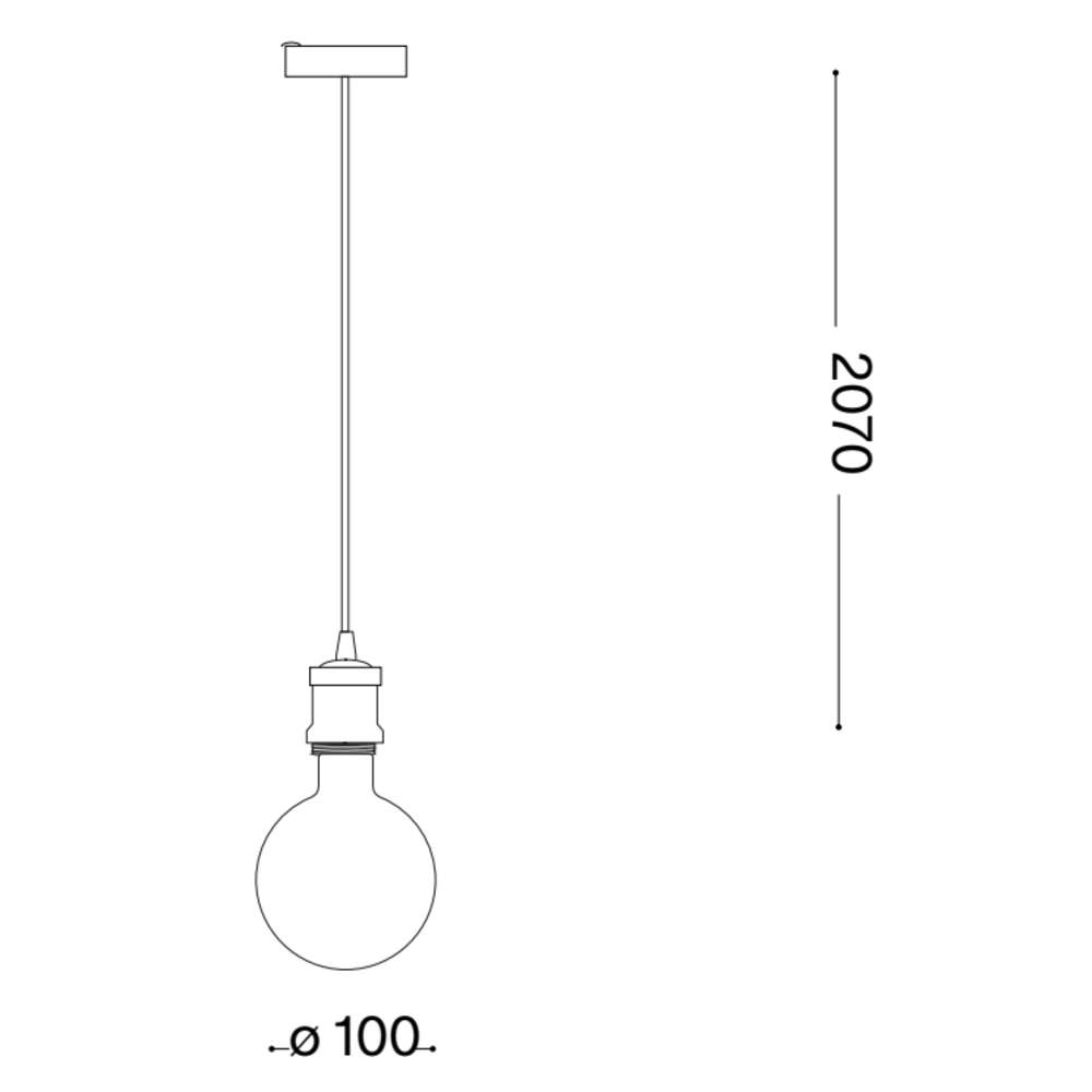 Оригинална размерна схема на Ideal Lux Frida SP1 122083