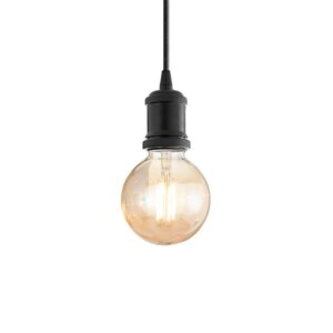 Пендел Ideal Lux Frida SP1 139425 с черен кабел и черен цвят на капачката на фасунгата