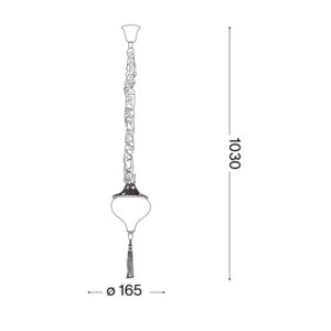 Ideal Lux Harem SP1 115979 - схема с размери Официална схема с размерите на Ideal Lux Harem SP1 115979 в милиметри