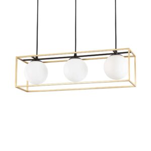 Пендел Ideal Lux Lingotto SP3 198125 3хE14 месингов цвят