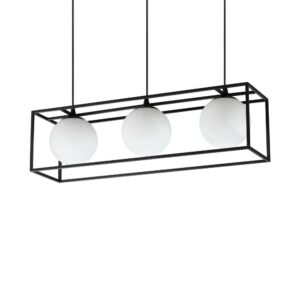 Пендел Ideal Lux Lingotto SP3 304144 3хE14 черен