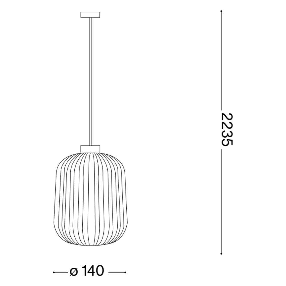 Схема с размери на пендел Ideal Lux Mint-1 SP1 237442