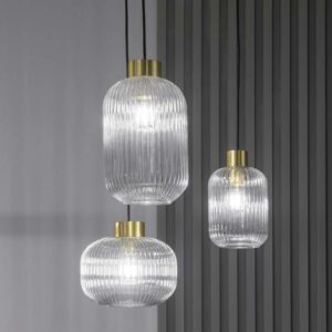 Опушени пендели Ideal Lux Mint-1 Mint-2 и Mint-3 в интериор