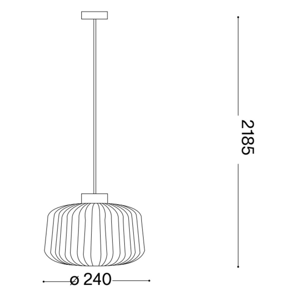 Схема с размери на пендел Ideal Lux Mint-2 SP1 237398