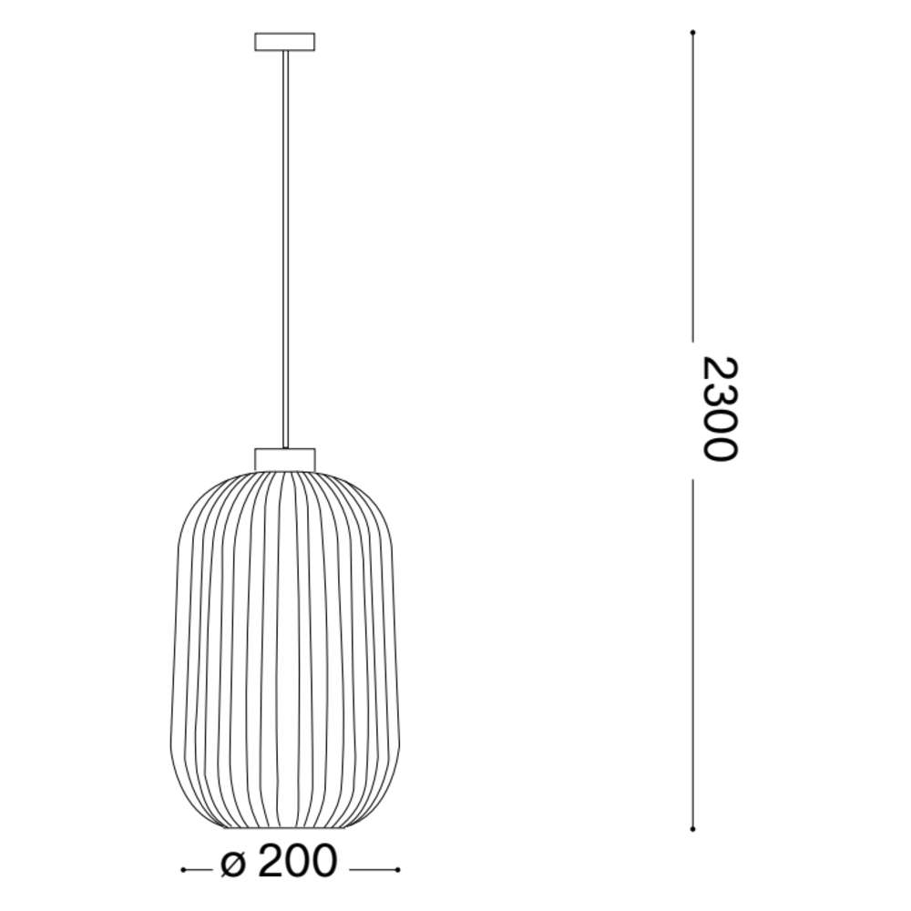 Схема с размери на пендел Ideal Lux Mint-3 SP1 237510