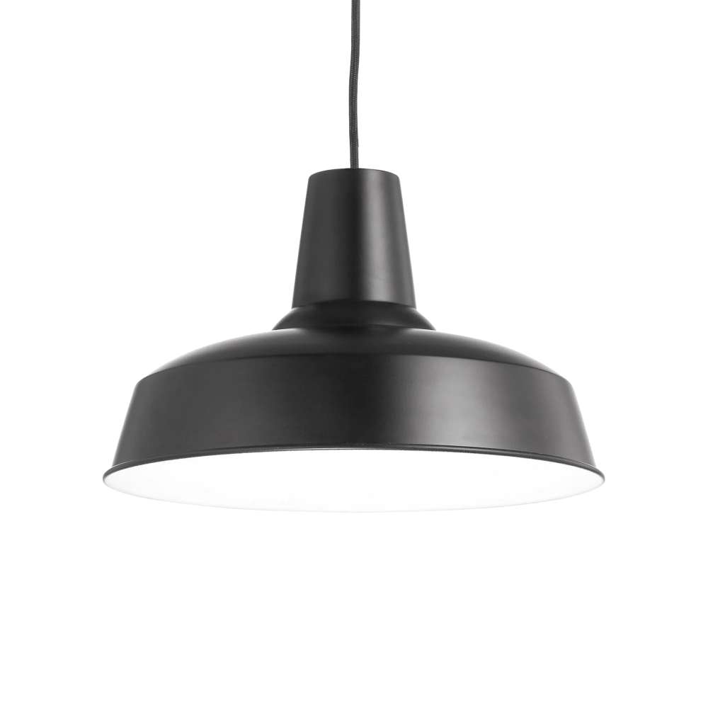 Пендел Ideal Lux Moby SP1 093659 E27 Ø35 см черен