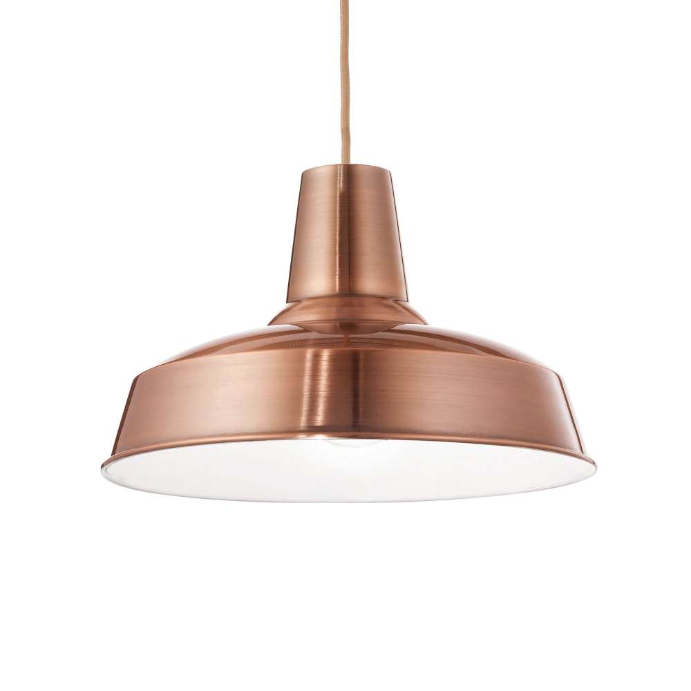 Пендел Ideal Lux Moby SP1 093697 E27 Ø35 см меден цвят