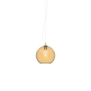 Пендел Ideal Lux Nemo SP1 D20 AMBRA 339047 с абажур от кехлибарено стъкло Ø20 см