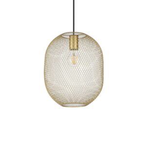 Златист пендел Ideal Lux Net SP1 D24 317267 с метален мрежест абажур