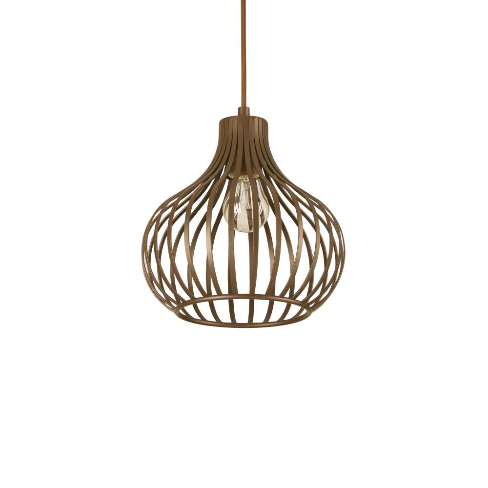 Пендел за кухня Ideal Lux Onion SP1 D23 205281 с кафяв метален абажур