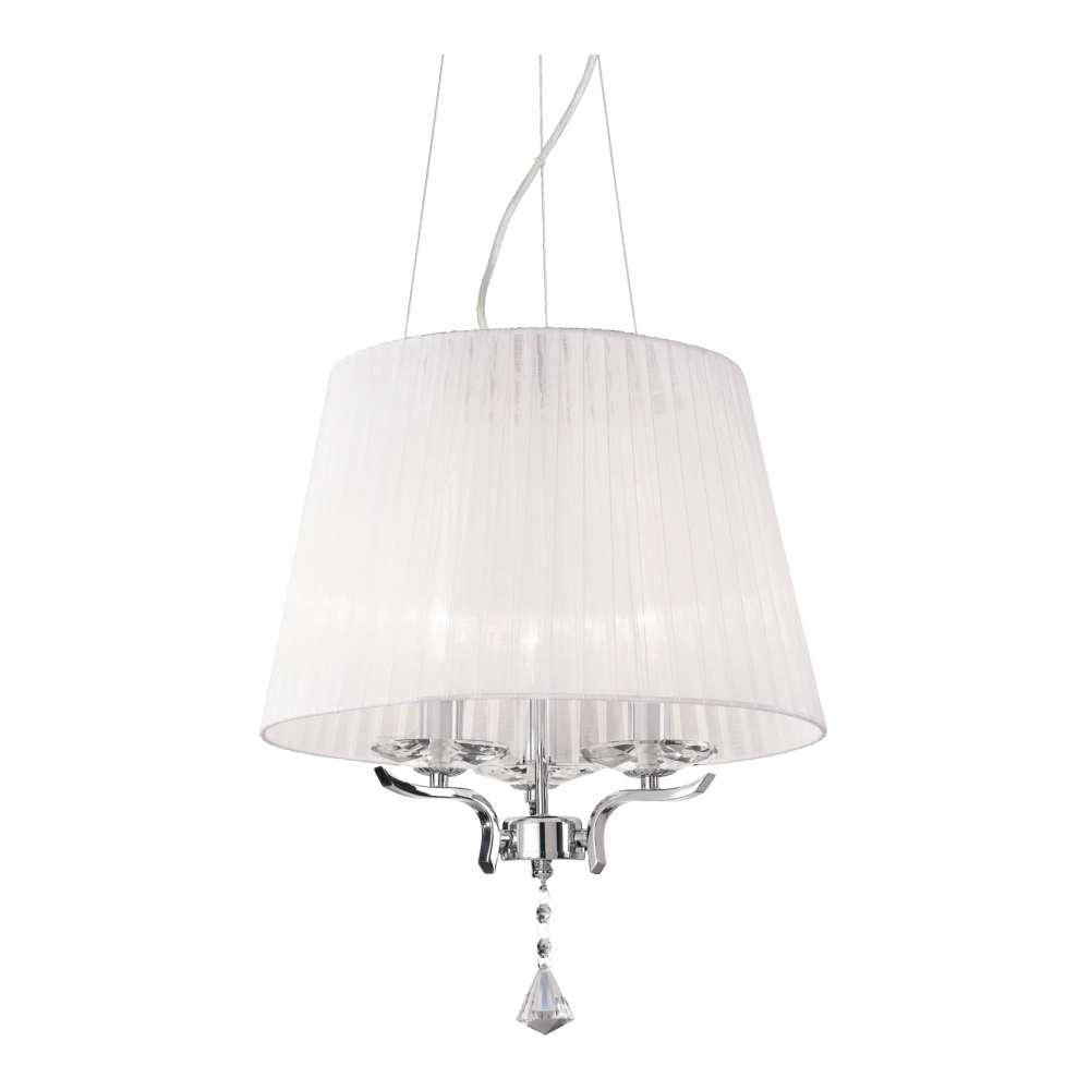 Пендел Ideal Lux Pegaso SP3 059235 3хE14 Ø40 см хром - продуктова снимка