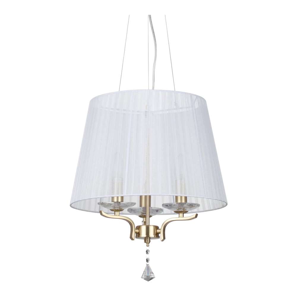 Пендел Ideal Lux Pegaso SP3 197715 3хE14 Ø40 см месинг - продуктова снимка
