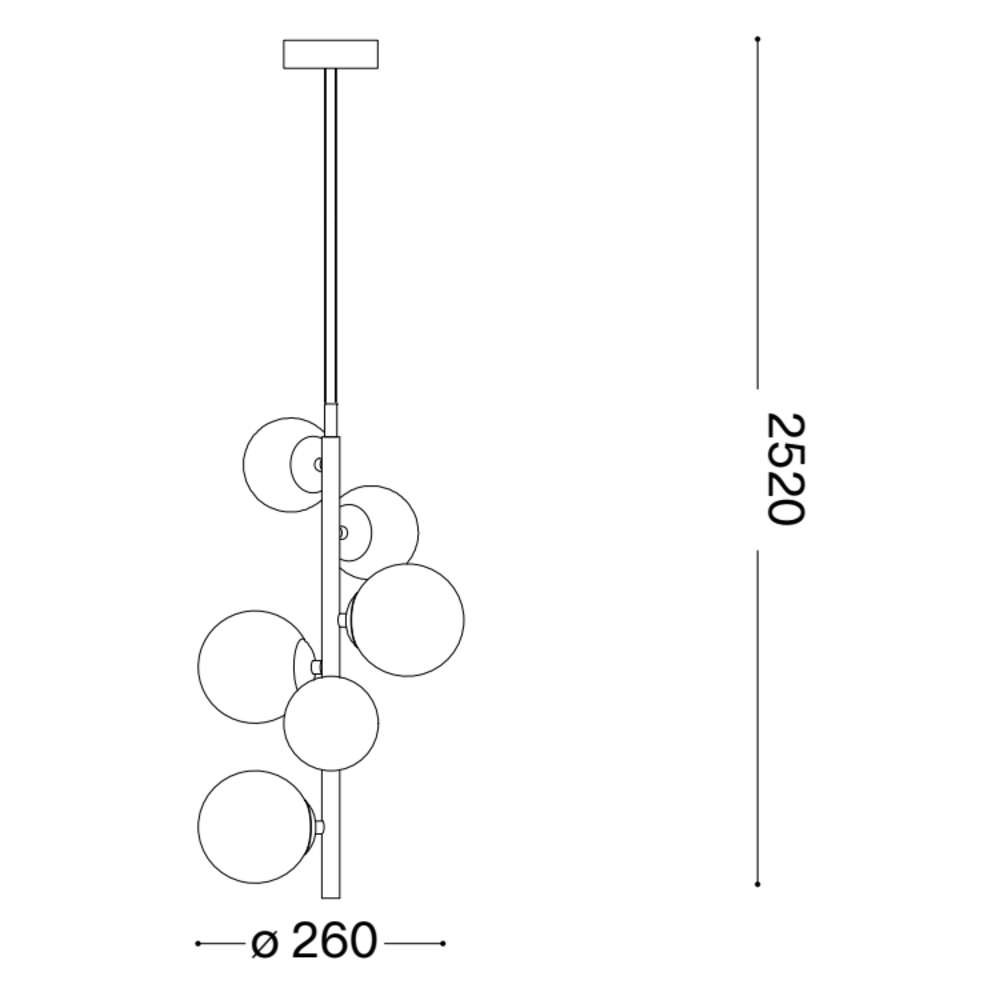 Perlage SP06 317793 - схема с размери в милиметри