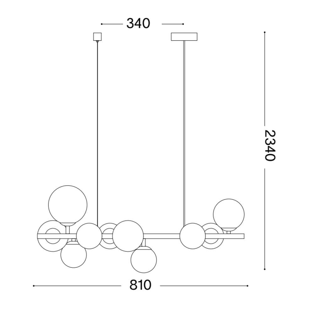 Perlage SP10 322766 - схема с размери в милиметри