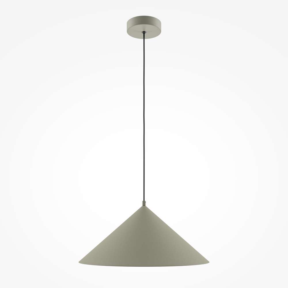 Пендел с конусовиден метален абажур в сив цвят на Maytoni Basic colors MOD167PL-01BG