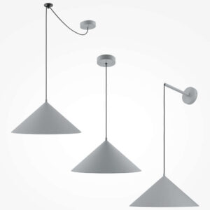 Maytoni Basic colors MOD167PL-01GR - три начина на монтаж Право окачване, изместено окачване и монтаж със стенна конзола на Maytoni Basic colors MOD167PL-01GR
