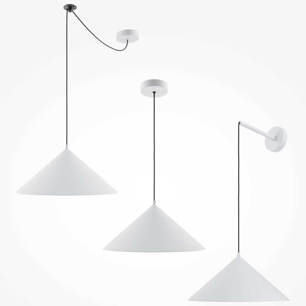 Maytoni Basic colors MOD167PL-01W с право окачване, изместено окачване и стенна конзола