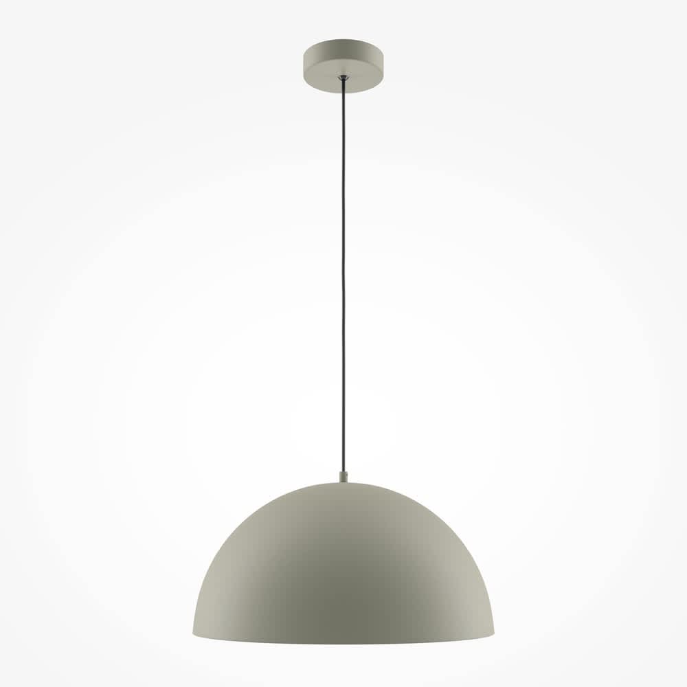Пендел с полусферичен метален абажур в сив цвят на Maytoni Basic colors MOD168PL-01BG