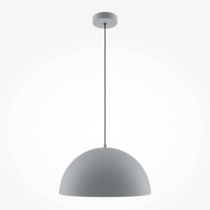 Пендел с полусферичен метален абажур в сив цвят на Maytoni Basic colors MOD168PL-01GR