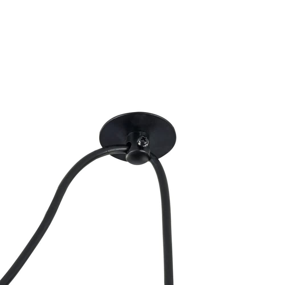 Maytoni Broni T434-PL-01-GR - черната розетка и допълнителното закрепване на кабела