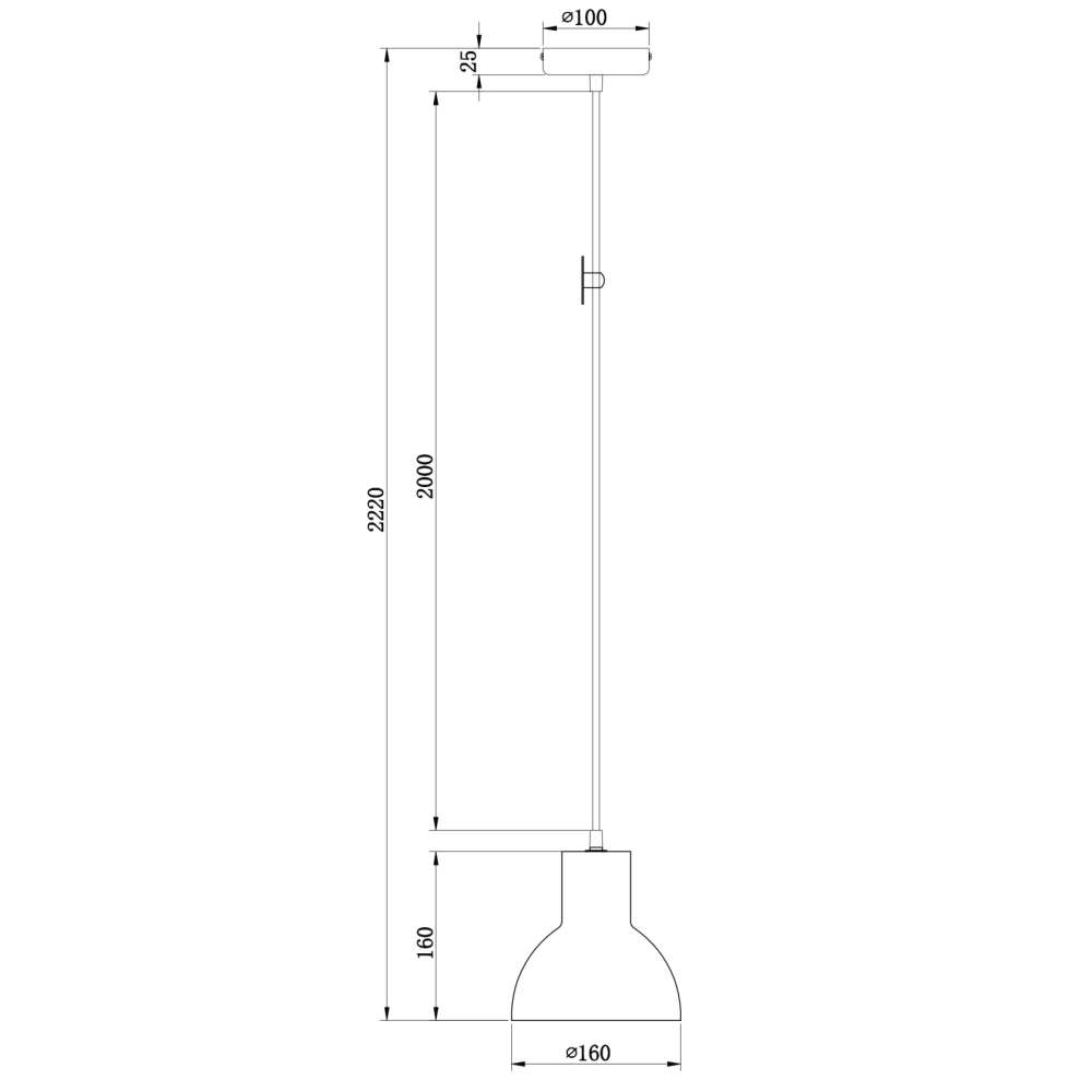 Схема с размерите на Maytoni Broni T434-PL-01-GR
