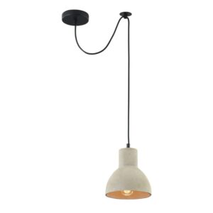 Maytoni Broni T434-PL-01-GR - пендел със сив бетонен абажур и черна розетка