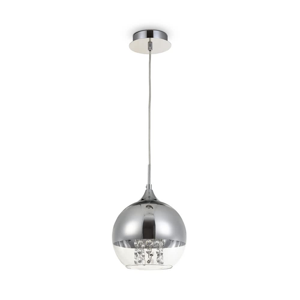 Maytoni Fermi P140-PL-110-1-N - пендел със сферичен плафон в цвят никел