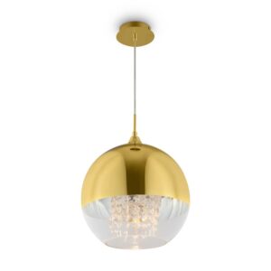 Maytoni Fermi P140-PL-170-1-G - златист пендел със сферичен плафон