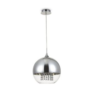 Maytoni Fermi P140-PL-170-1-N - пендел със сферичен плафон в цвят никел