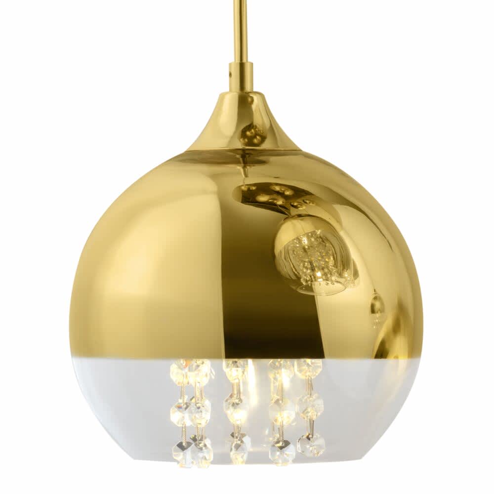 Maytoni Fermi P140-PL-170-5-G - детайл на плафона и декоративните висулки