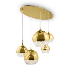 Maytoni Fermi P140-PL-170-5-G - златист пендел с пет светлини