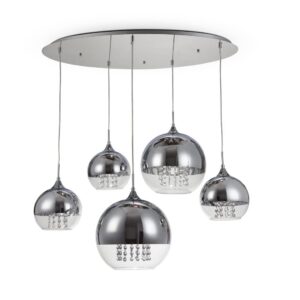 Maytoni Fermi P140-PL-170-5-N - пендел с пет светлини в цвят никел