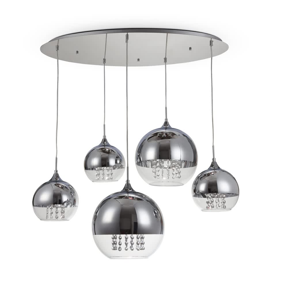 Maytoni Fermi P140-PL-170-5-N - пендел с пет светлини в цвят никел