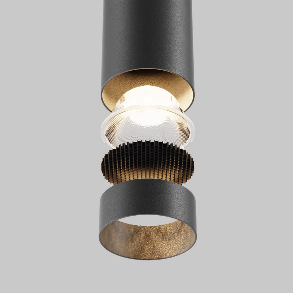 Пендел Maytoni Focus LED P072PL-L12B3K-1, елементи на оптиката