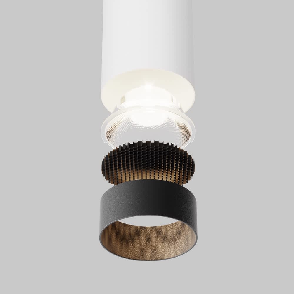 Пендел Maytoni Focus LED P072PL-L12W4K-1, елементи на оптиката