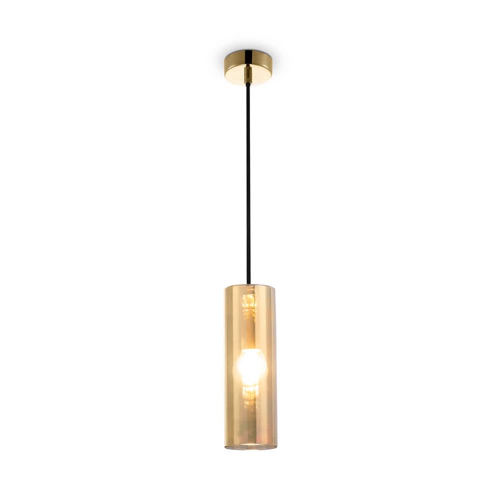 Maytoni Gioia P011PL-01G - пендел със златисто цилиндрично стъкло