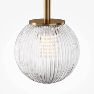 Maytoni Glace MOD547PL-01BZ - релефен сферичен абажур Пендел Maytoni Glace MOD547PL-01BZ, релефен сферичен абажур