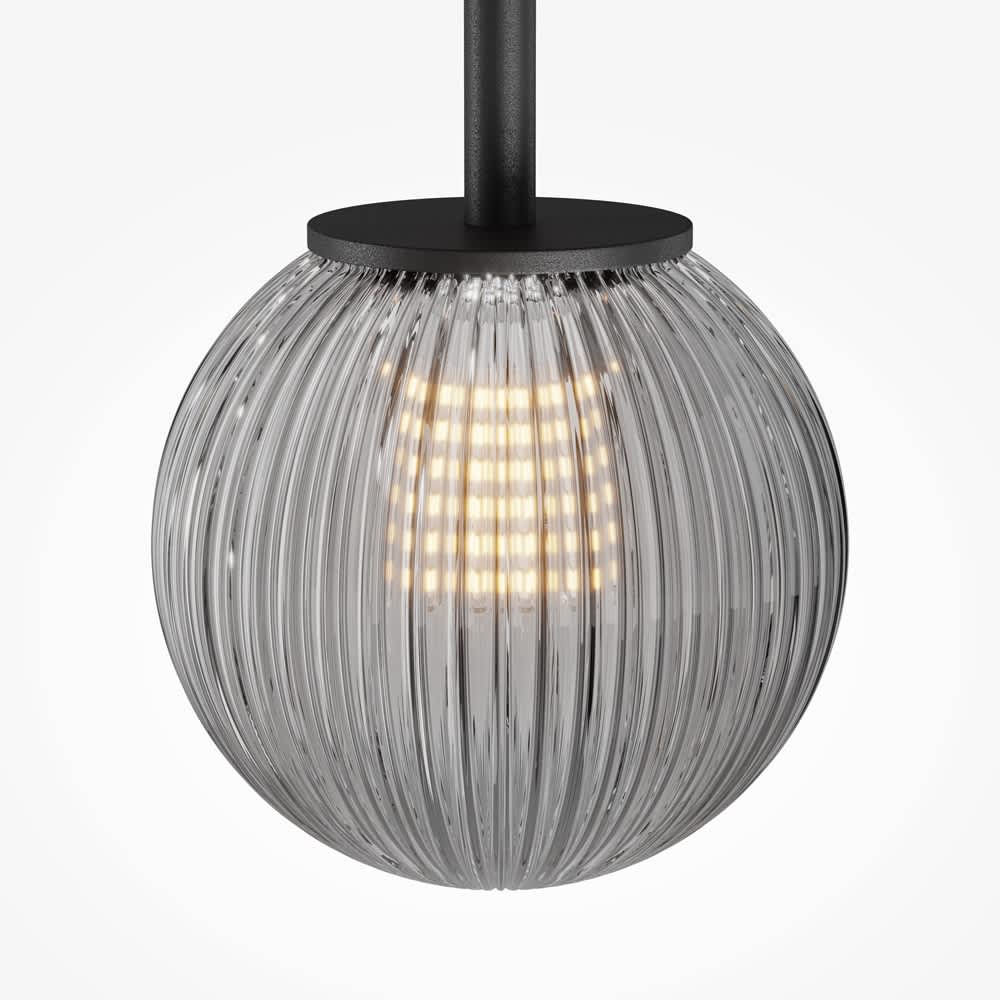 Пендел Maytoni Glace MOD547PL-01GR, релефен сферичен абажур