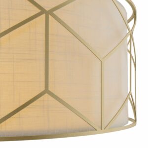 Maytoni Messina H223PL-03G - детайл на ленения абажур и долния ръб