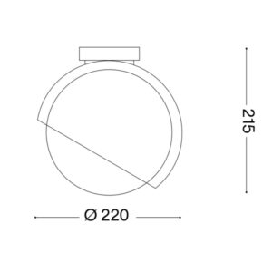 Ideal Lux Bloom PL1 D22 366586 - схема с размери