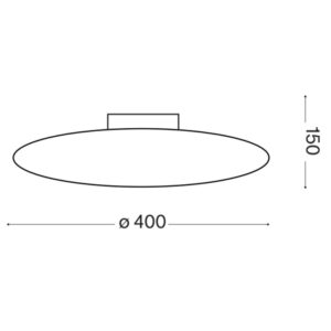 Оригинална размерна схема на Ideal Lux Glory PL2 D40 101132